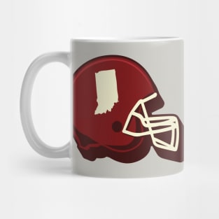 Indiana Outline Football Helmet Mug